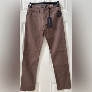 NWT Liverpool Men's 30/34 Brown Regent Relaxed Straight Leg Twill Pants